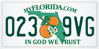 FL license plate 0239VG