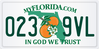FL license plate 0239VL