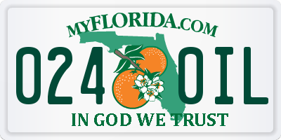 FL license plate 0240IL