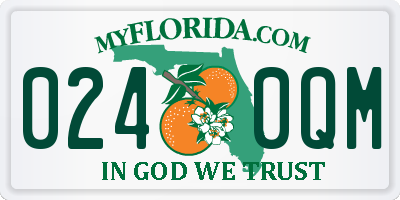 FL license plate 0240QM