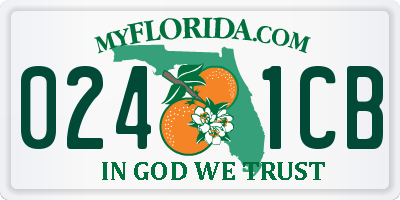 FL license plate 0241CB