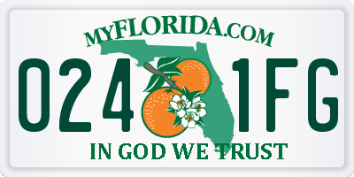 FL license plate 0241FG