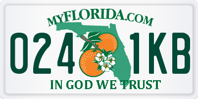 FL license plate 0241KB