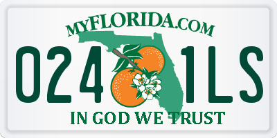 FL license plate 0241LS