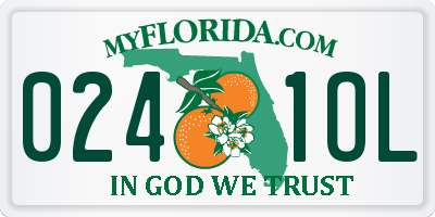 FL license plate 0241OL