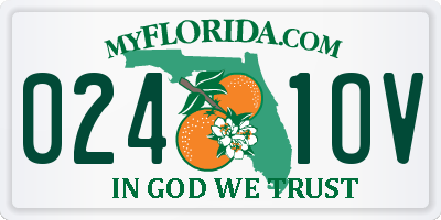 FL license plate 0241OV