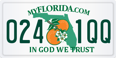 FL license plate 0241QQ
