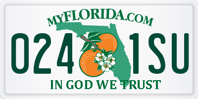 FL license plate 0241SU