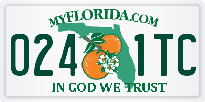 FL license plate 0241TC