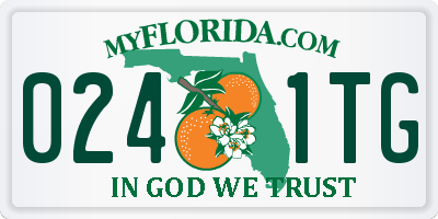 FL license plate 0241TG