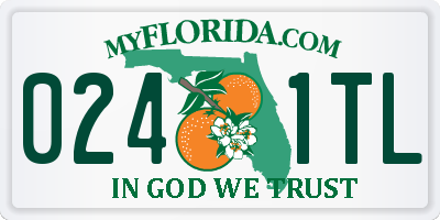 FL license plate 0241TL