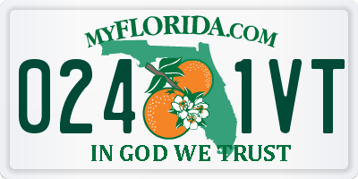 FL license plate 0241VT