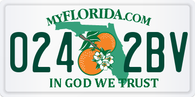 FL license plate 0242BV