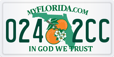 FL license plate 0242CC