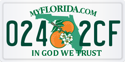FL license plate 0242CF