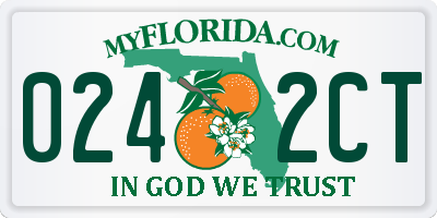 FL license plate 0242CT