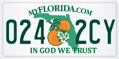 FL license plate 0242CY