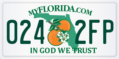 FL license plate 0242FP