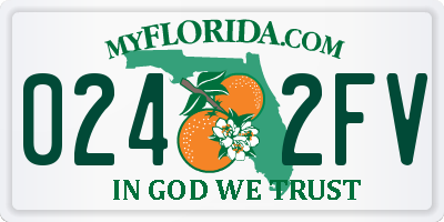 FL license plate 0242FV