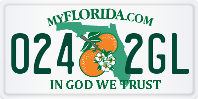 FL license plate 0242GL