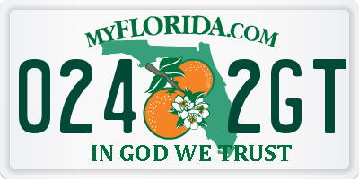 FL license plate 0242GT