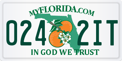 FL license plate 0242IT