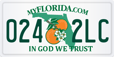 FL license plate 0242LC