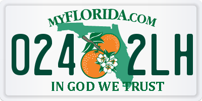 FL license plate 0242LH