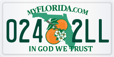FL license plate 0242LL