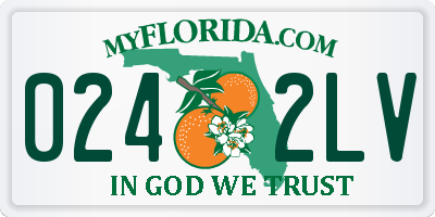 FL license plate 0242LV