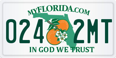 FL license plate 0242MT