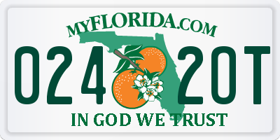 FL license plate 0242OT