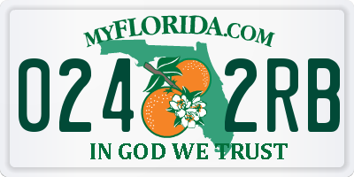 FL license plate 0242RB