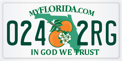 FL license plate 0242RG