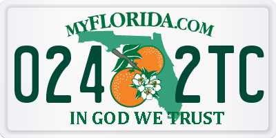 FL license plate 0242TC