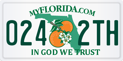 FL license plate 0242TH