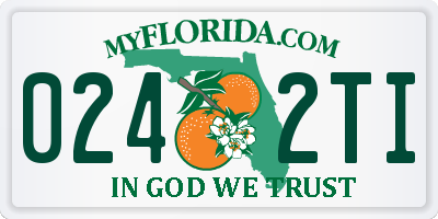 FL license plate 0242TI