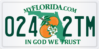FL license plate 0242TM