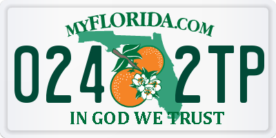 FL license plate 0242TP