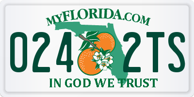 FL license plate 0242TS