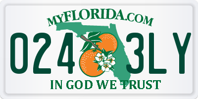 FL license plate 0243LY
