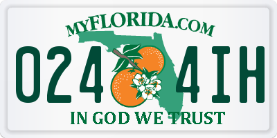 FL license plate 0244IH