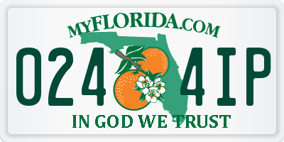 FL license plate 0244IP