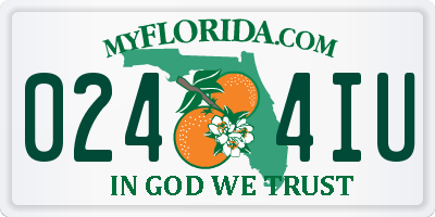 FL license plate 0244IU