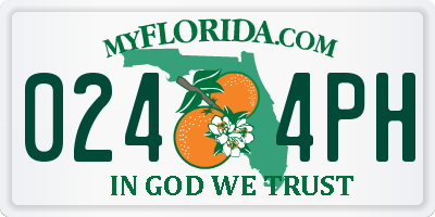 FL license plate 0244PH