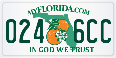 FL license plate 0246CC