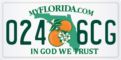 FL license plate 0246CG