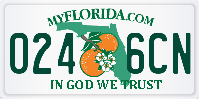 FL license plate 0246CN