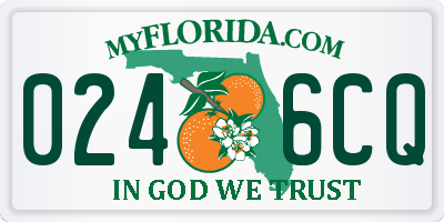 FL license plate 0246CQ