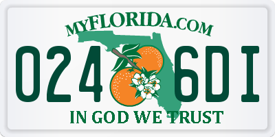 FL license plate 0246DI